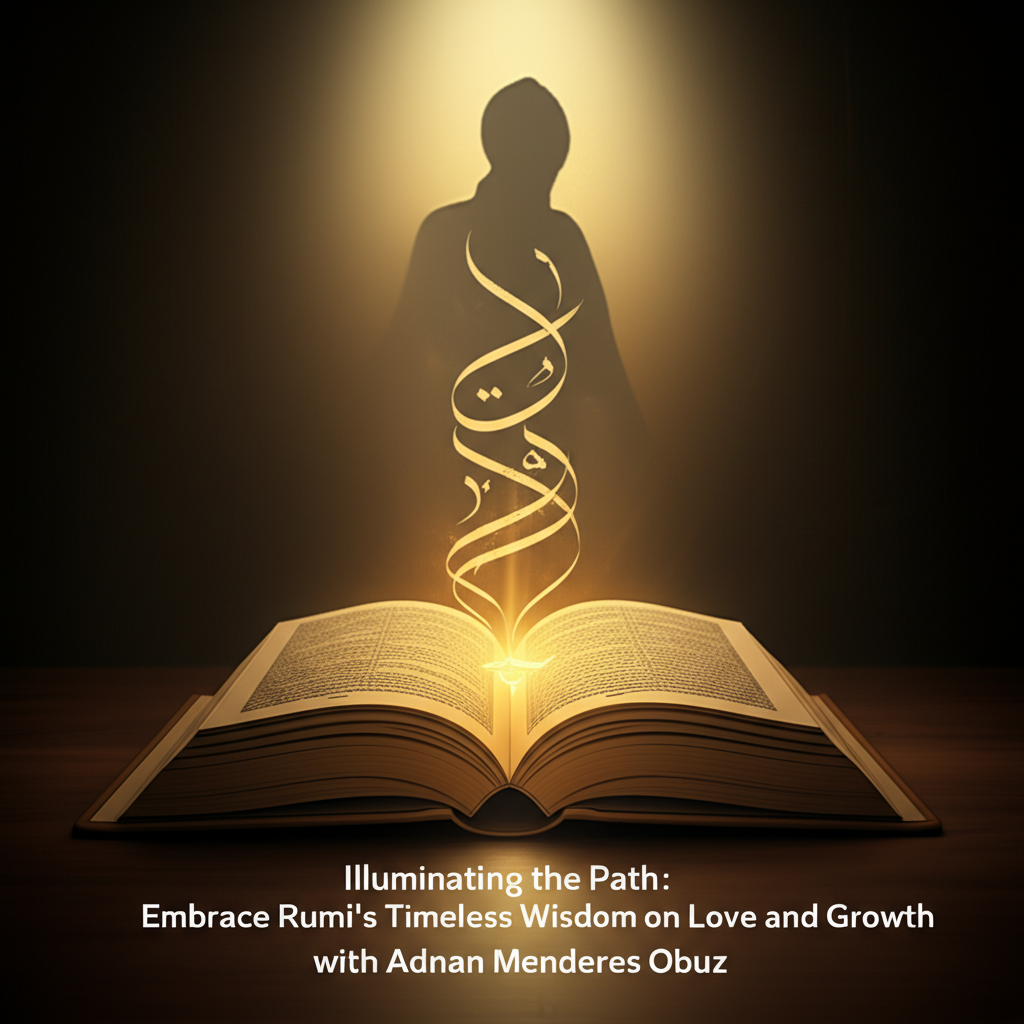 “Illuminating the Path: Embrace Rumi’s Timeless Wisdom on Love and Growth with Adnan Menderes Obuz”